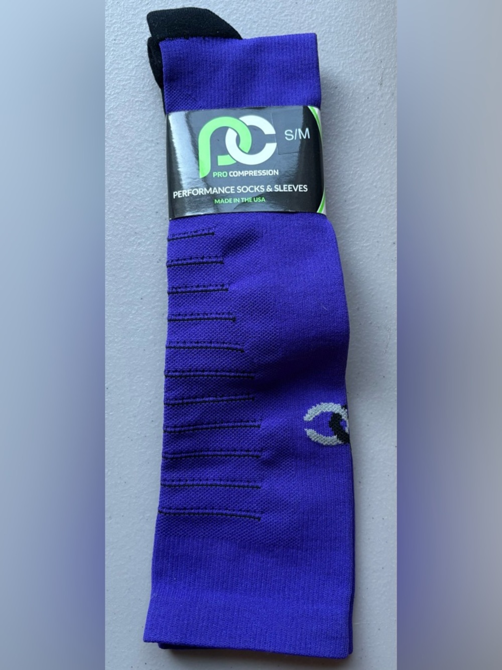 Pro Compression Women's Performance Socks - Purple (S/M) Runner Nurse Travel